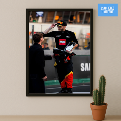 Poster encadrée GP Explorer - Maxime Biaggi Podium