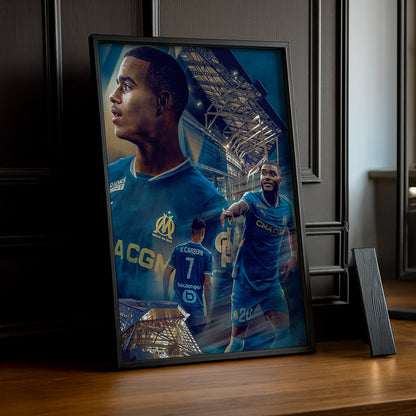 Cadre photo Olympique de Marseille Illustration