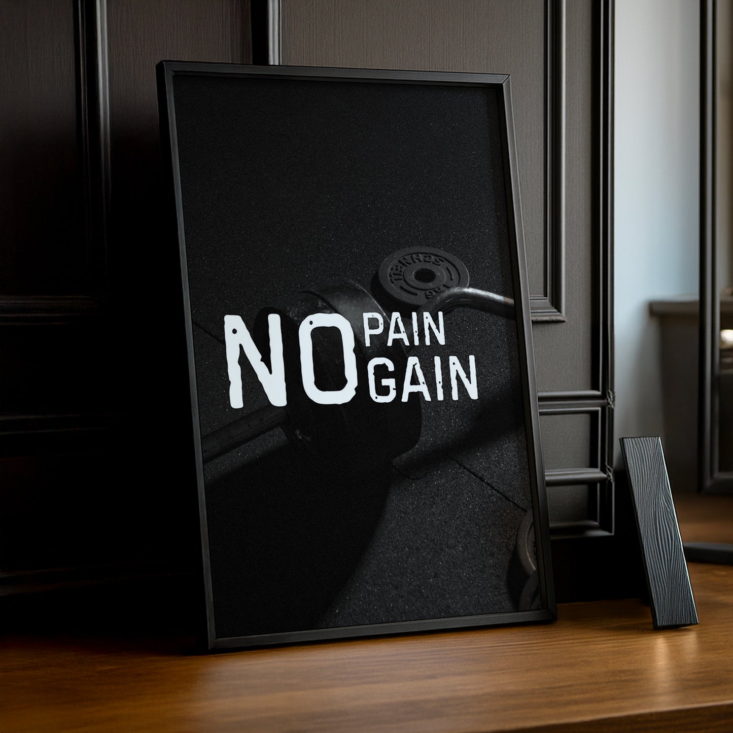 Poster Photo Musculation - No Pain No Gain