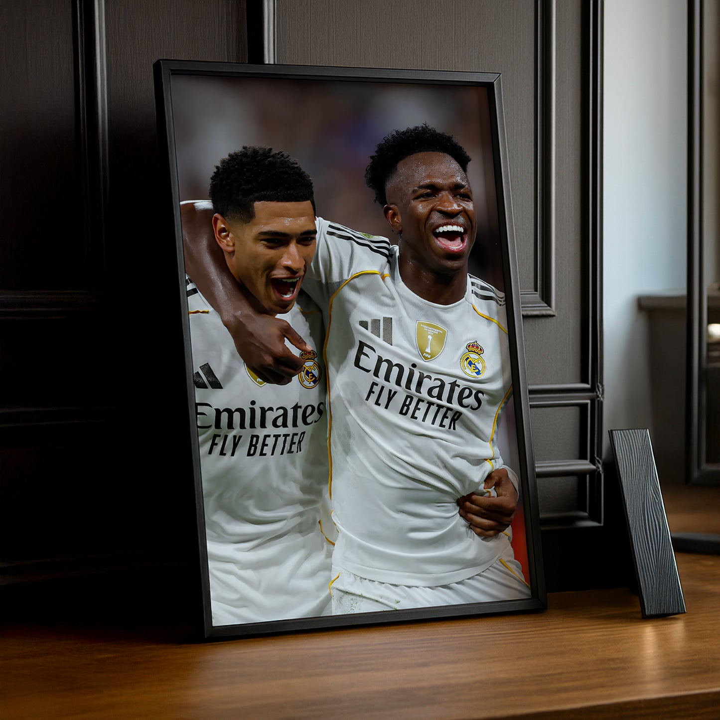 Poster encadrée Real Madrid - Vinicius Jr x Bellingham