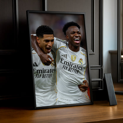 Poster encadrée Real Madrid - Vinicius Jr x Bellingham