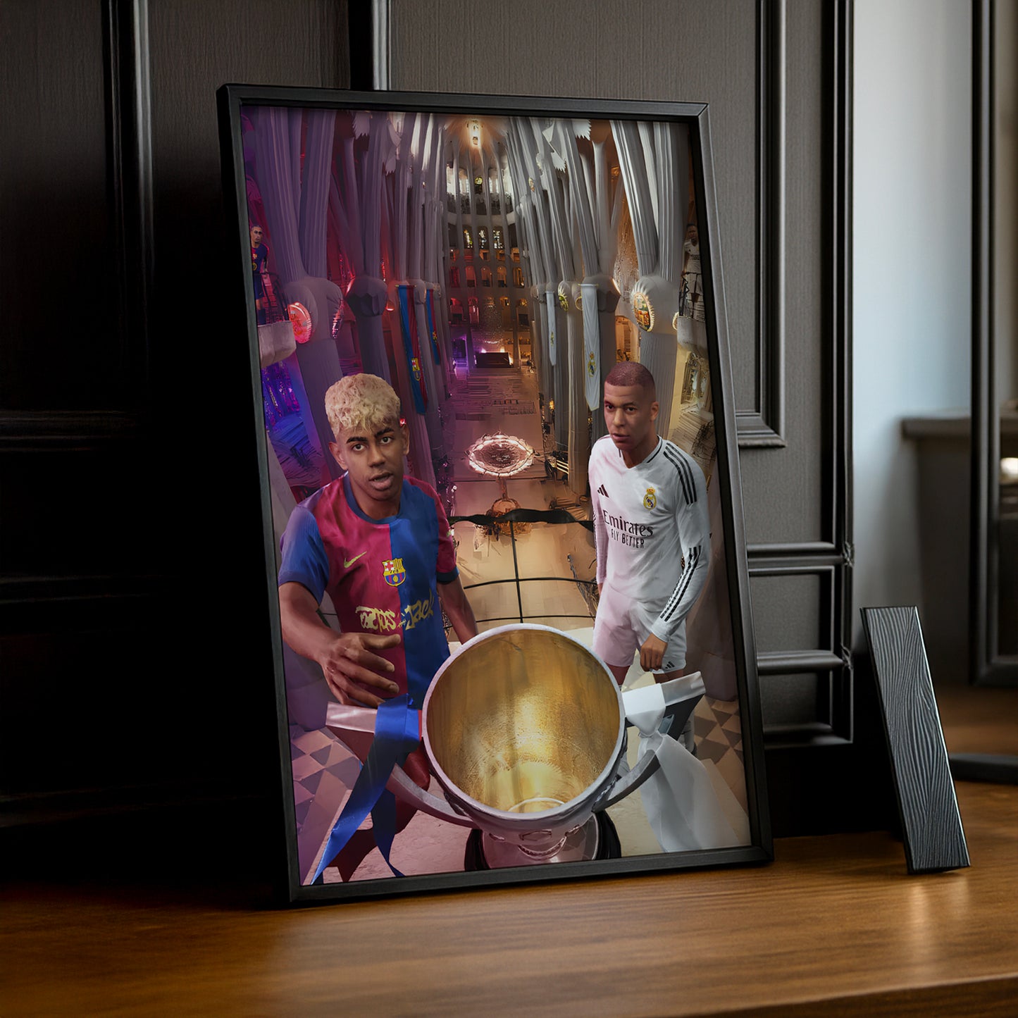 Cadre Photo Real Madrid Clasico – Affiche HD Encadrée Papier Premium