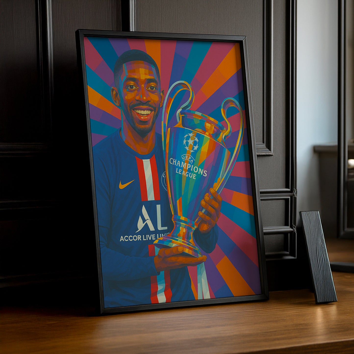 Cadre photo Ousmane Dembélé Ligue des champions