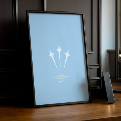 Cadre photo Nocta logo bleu