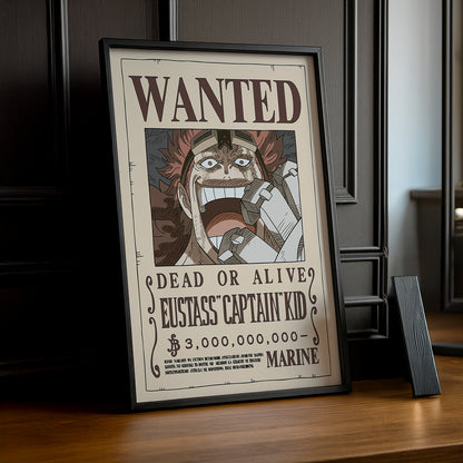 Cadre photo One Piece - Wanted Eustass Captain Kid
