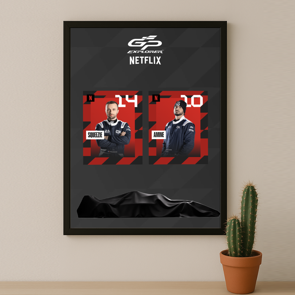Cadre Photo GP Explorer Squeezie x AmineMaTue Netflix