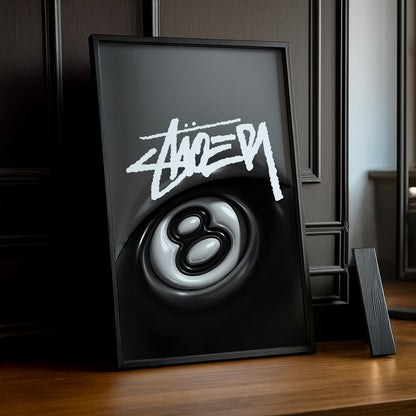 Poster Stüssy - 8 Ball