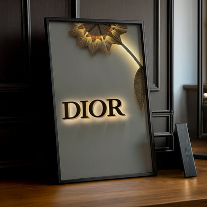 Cadre photo Dior Gold