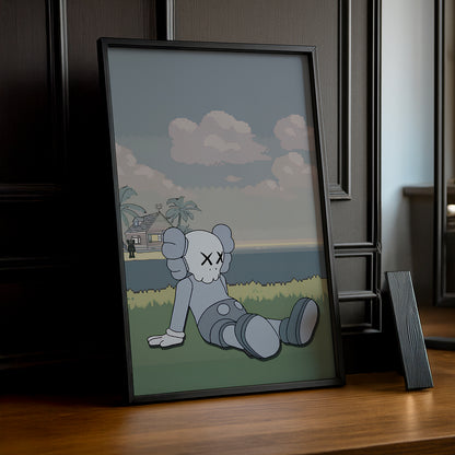 Cadre photo Kaws - Savane