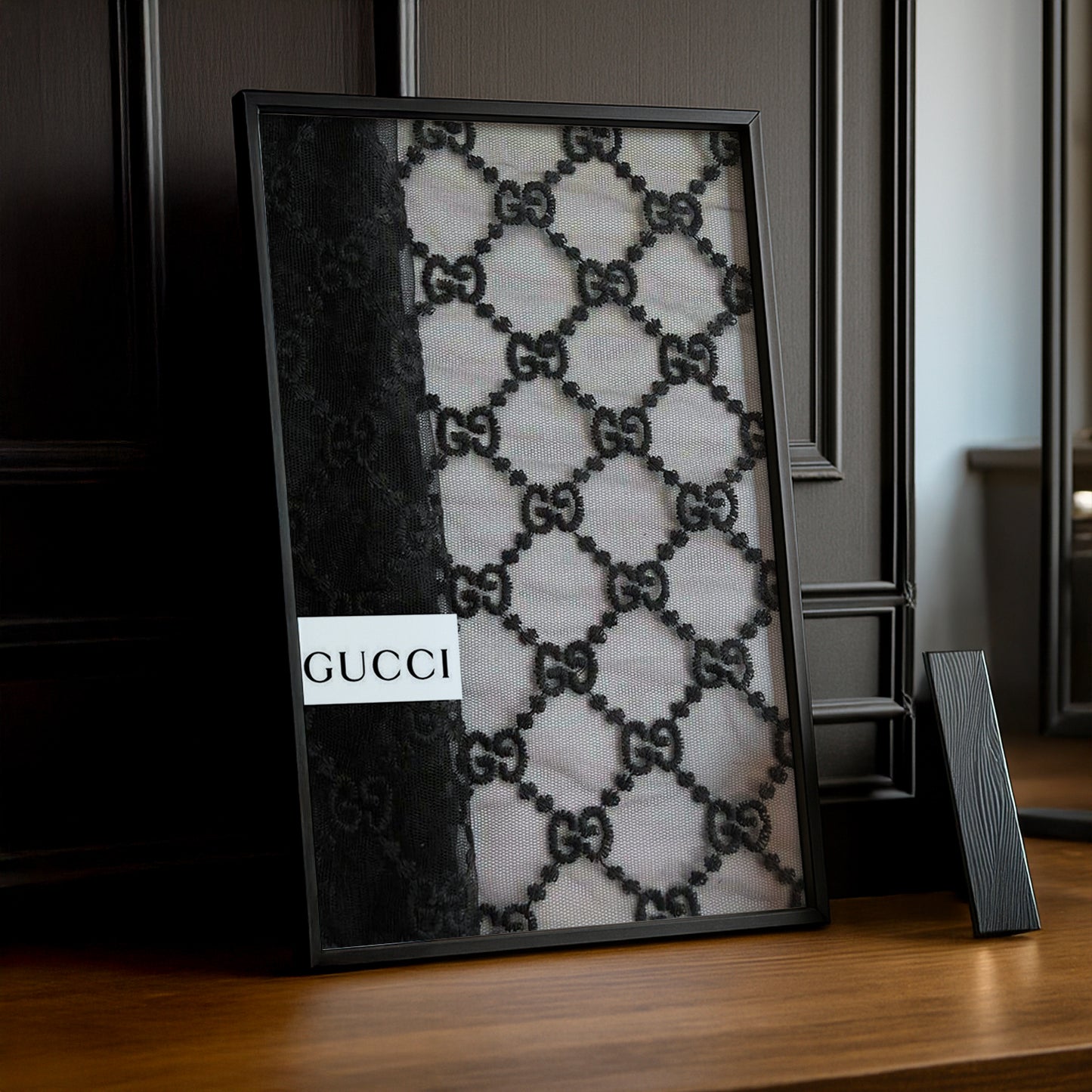 Cadre Photo Gucci - Monogramme noir