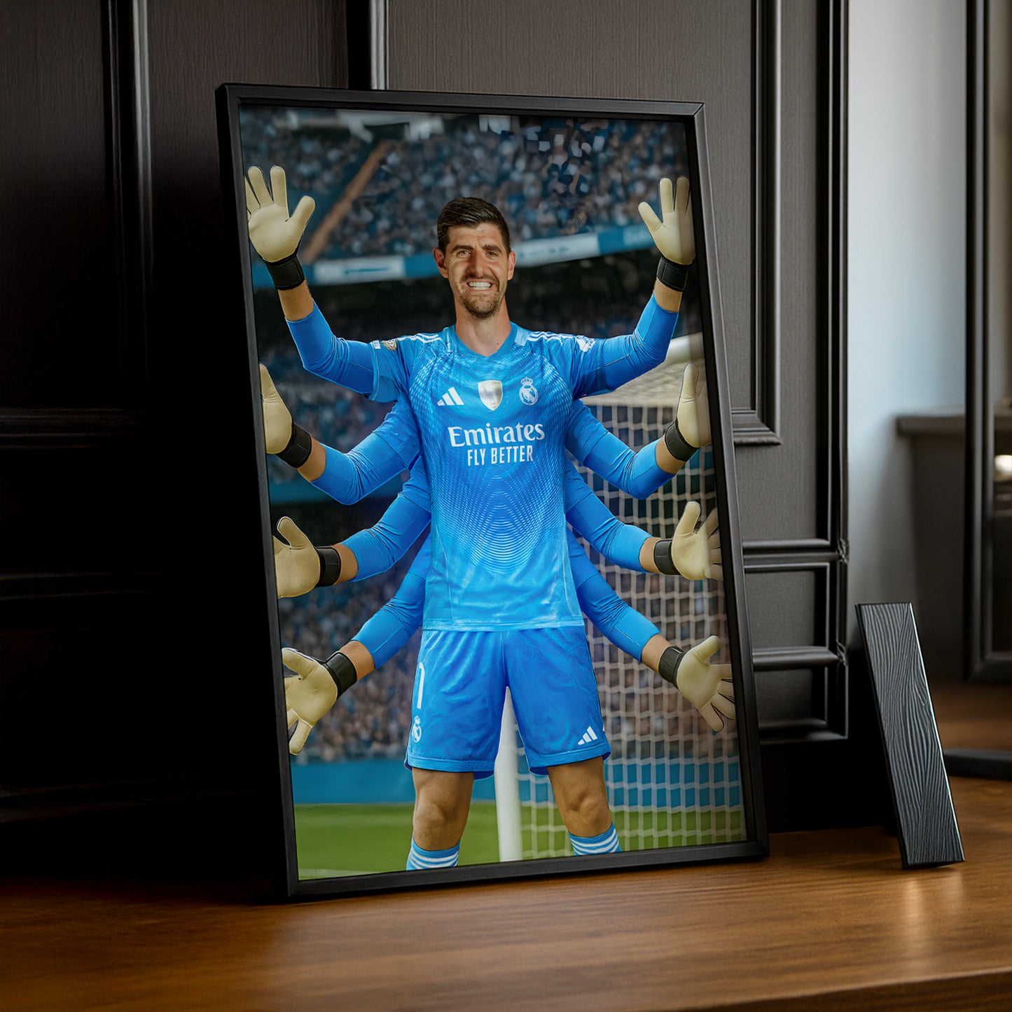 Cadre Photo Thibaut Courtois Real Madrid – Affiche HD Encadrée Papier Premium