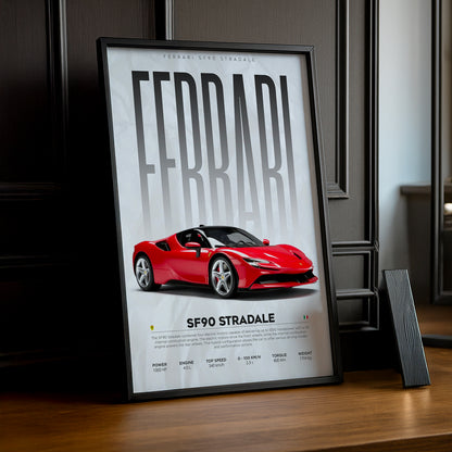 Cadre photo Ferrari SF90 Stradale