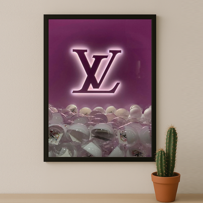 Cadre photo Louis Vuitton Fuschia