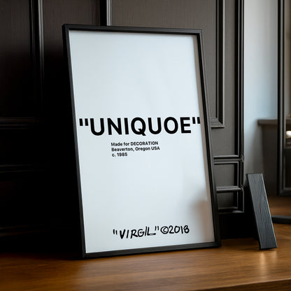 Cadre photo Off-White "Uniqoe"