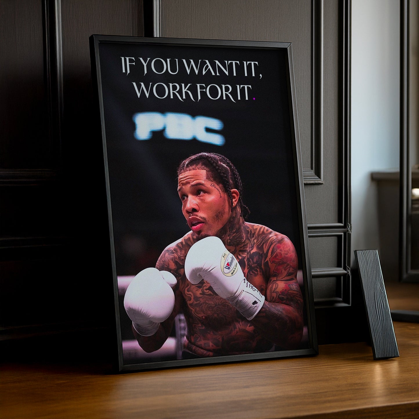 Cadre Photo Boxe - Gervonta Davis "If You Want It, Work For It"
