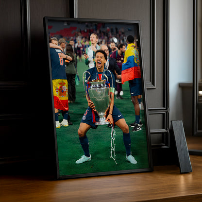 Cadre photo Paris Saint-Germain Marquinhos Ligue des champions