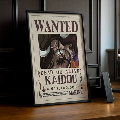 Cadre photo One Piece - Wanted Kaidou