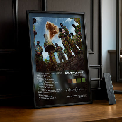 Cadre photo Album Musicaux - Bon Courage de Kalash Criminel
