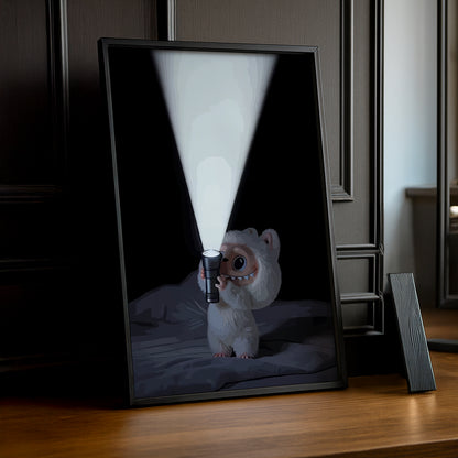 Poster Labubu - Lampe Torche