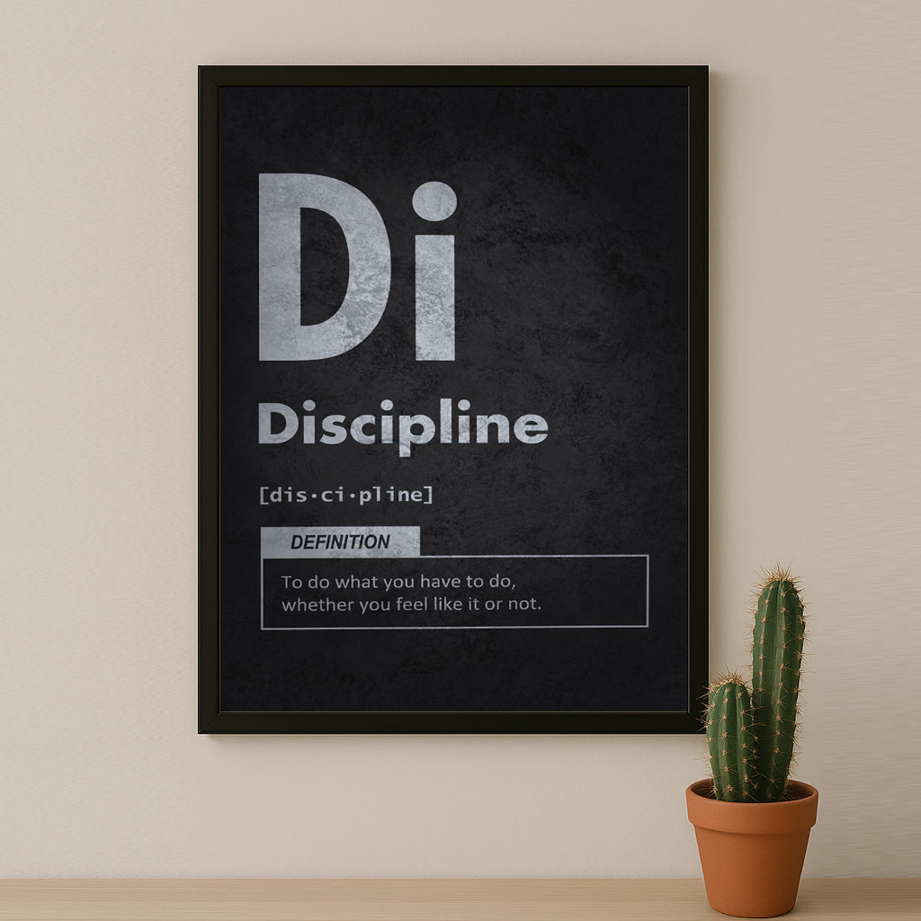 Cadre photo Motivation - Discipline