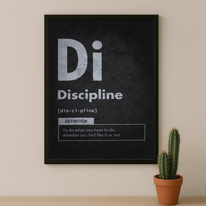 Cadre photo Motivation - Discipline