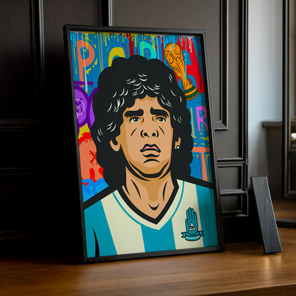 Cadre Photo Footballeur - Maradonna