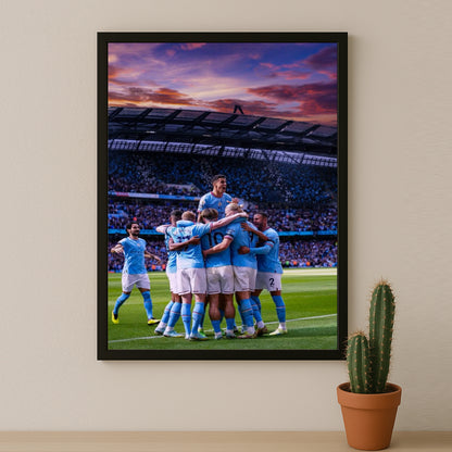 Poster Manchester City - Célébration