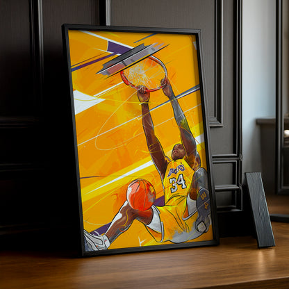 Cadre photo NBA - Dessin Dunk