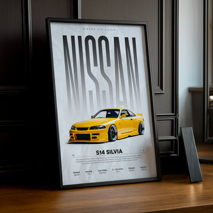 Cadre photo Nissan S14 Silvia