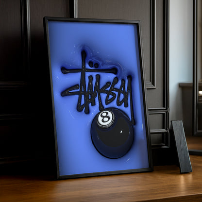 Cadre photo Stüssy - 3D Purple