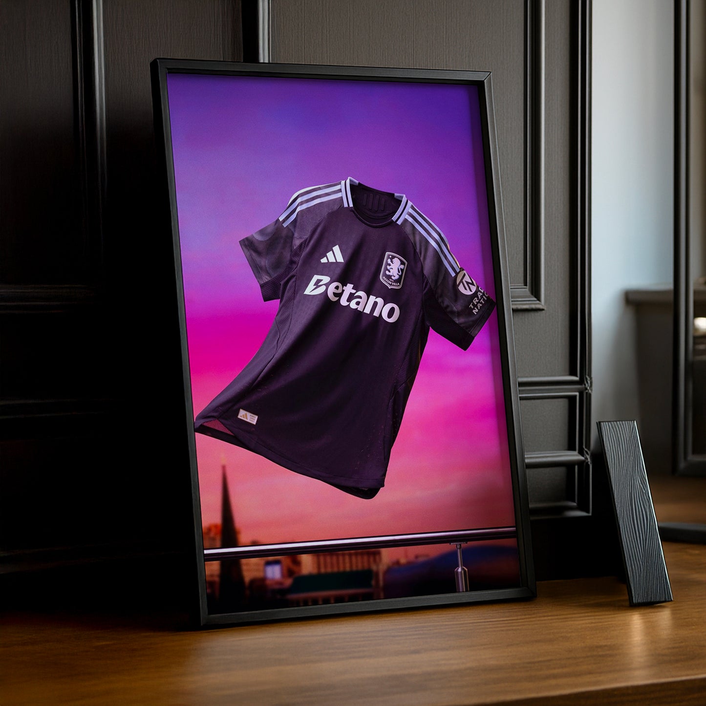 Cadre photo - Maillot Aston Villa Extérieur 25-26