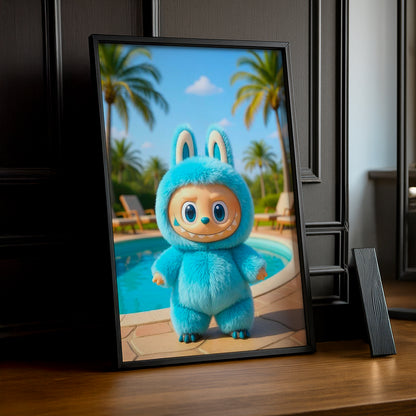 Poster Labubu - Piscine