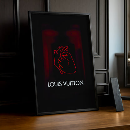 Cadre photo Louis Vuitton - Cœur