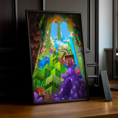 Cadre photo Minecraft - Falaises