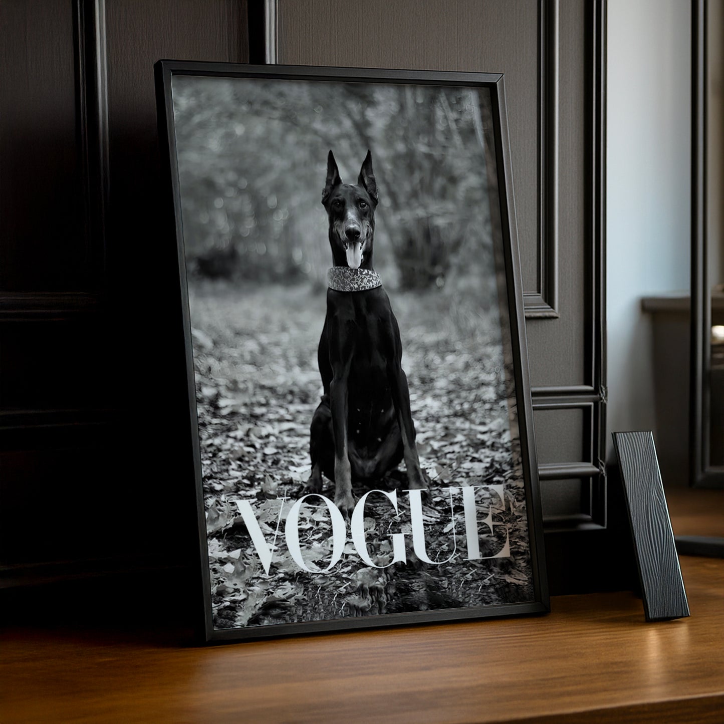 Cadre photo Vogue Dobermann