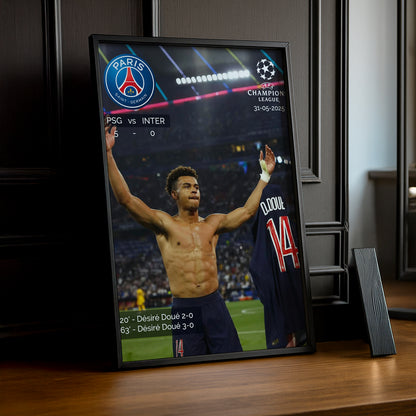 Poster Paris Saint-Germain Désiré Doué