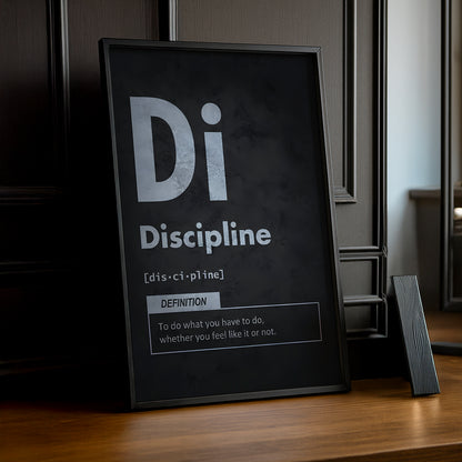 Cadre photo Motivation - Discipline