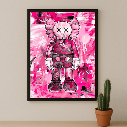 Kaws Pink Graffiti