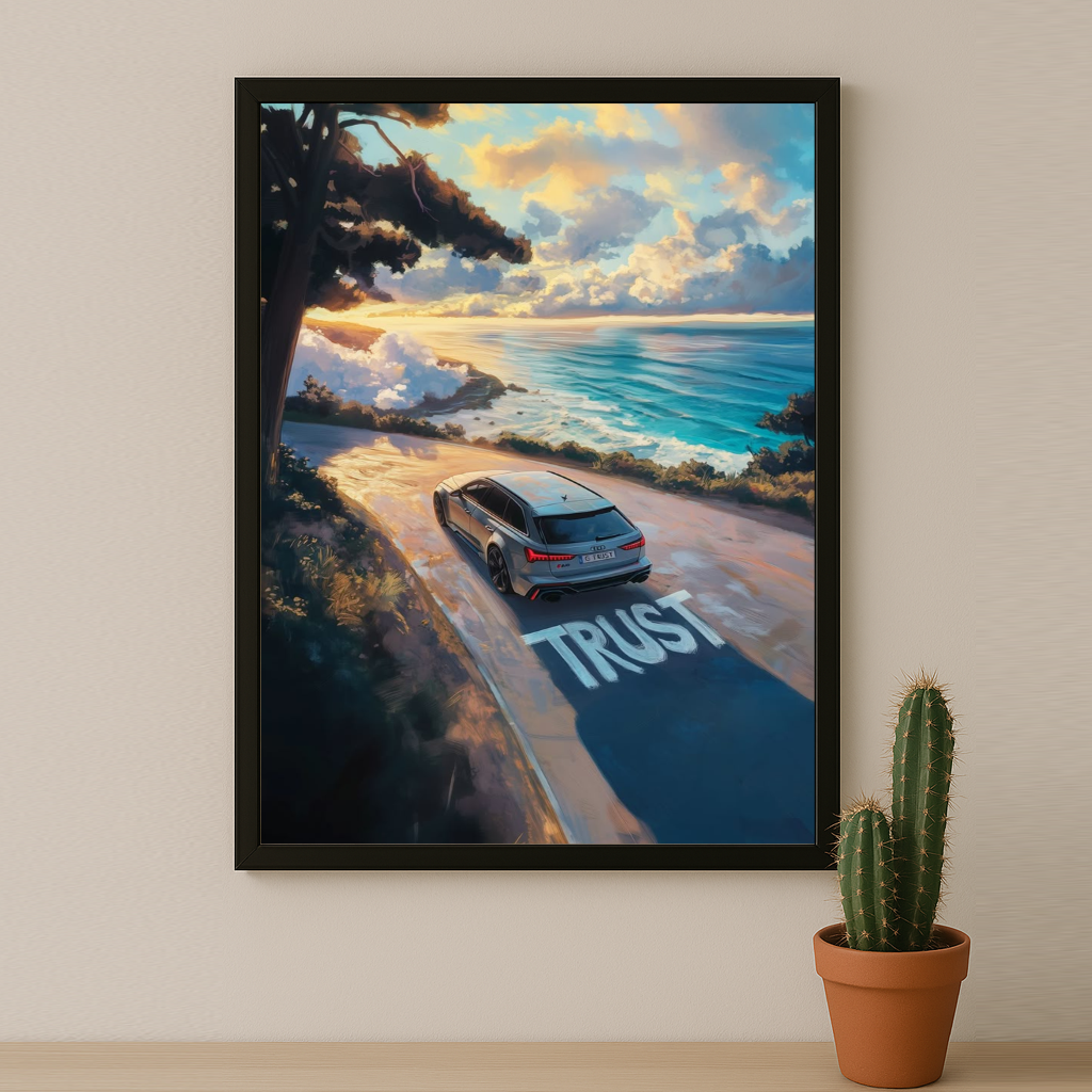 Audi RS6 Gris nardo - Poster
