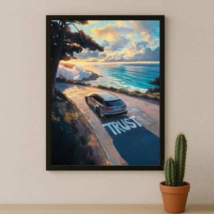 Audi RS6 Gris nardo - Poster