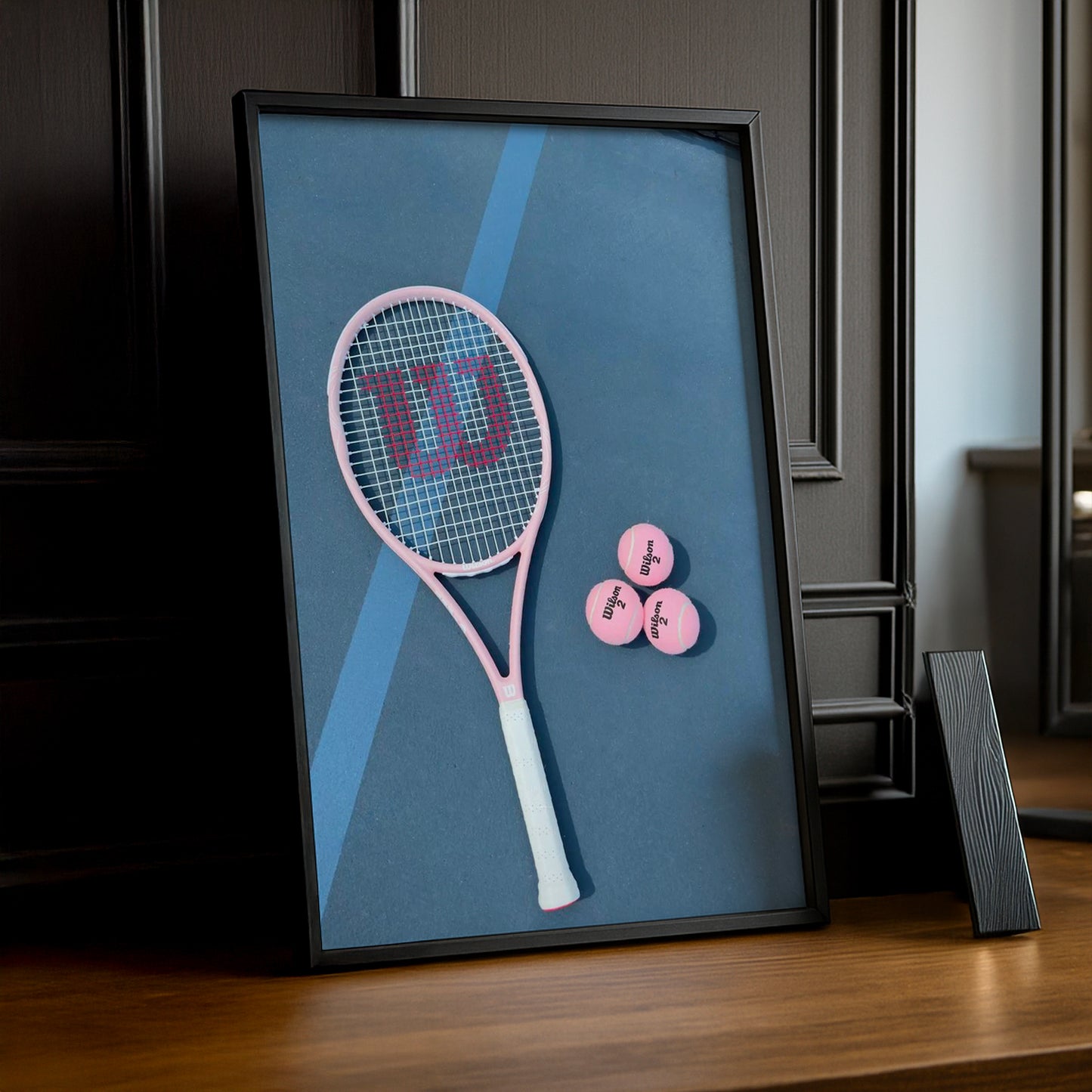 Poster Photo Tennis - Wilson Rose