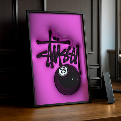 Cadre photo Stüssy - 3D Pink