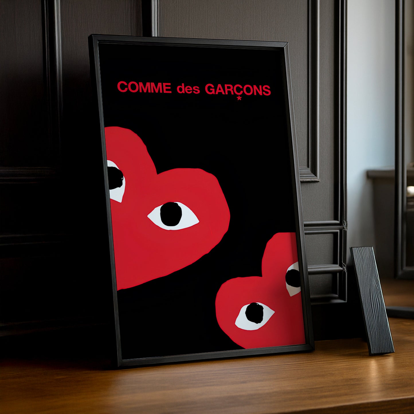 Cadre photo Comme Des Garçons deux coeurs