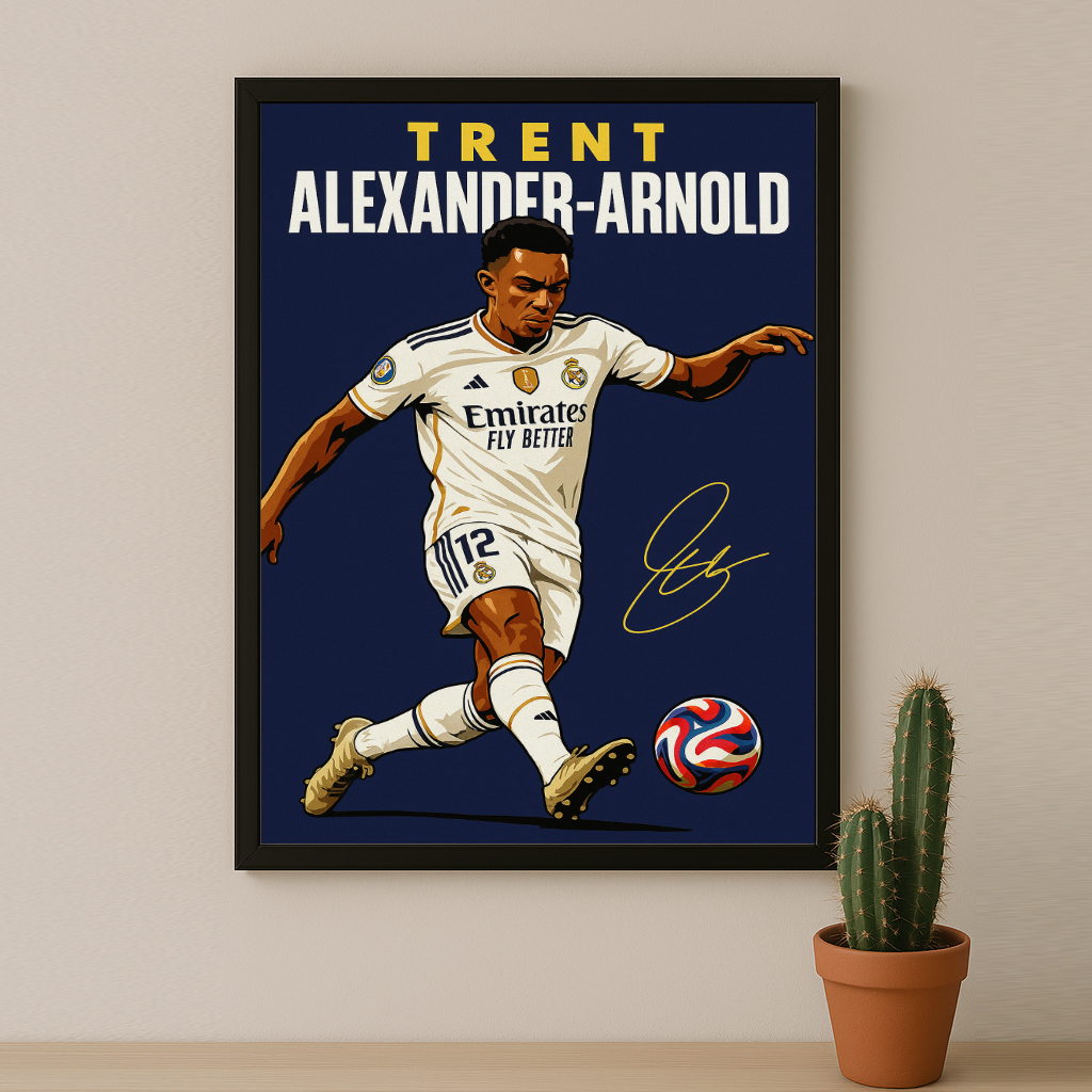 Cadre Photo Trent Alexander-Arnold Real Madrid – Affiche HD Encadrée Papier Premium