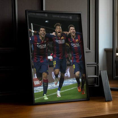 Cadre photo Messi, Suarez, Neymar (MSN)
