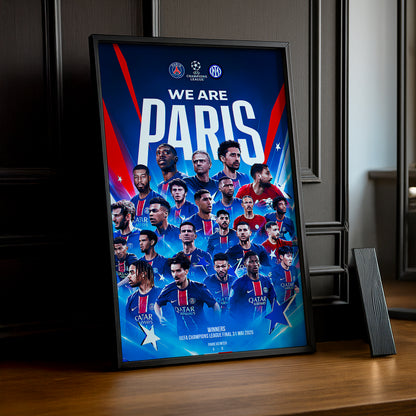 Cadre photo Paris Saint-Germain Champion LDC