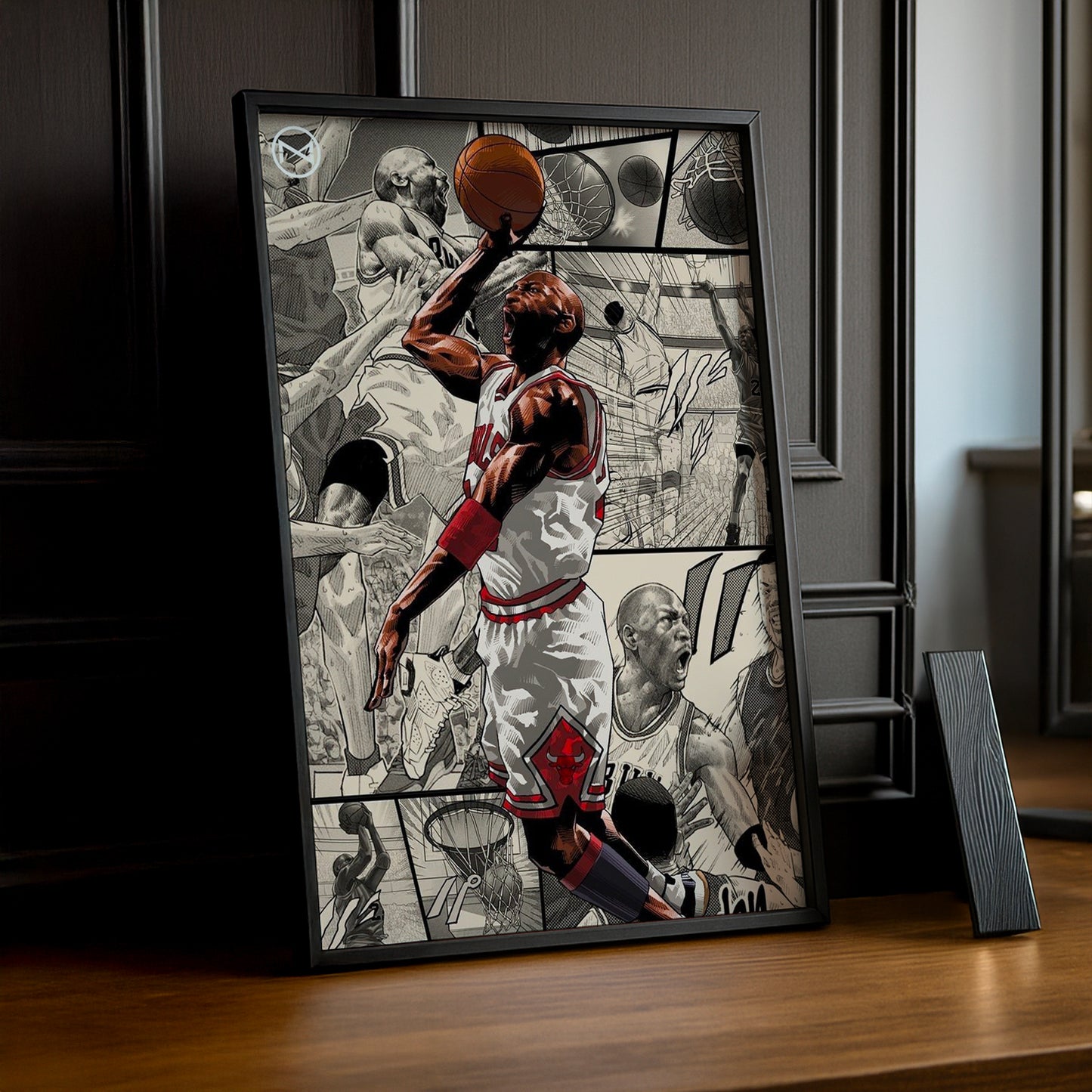 Cadre photo NBA - Michael Jordan Bande Dessinée