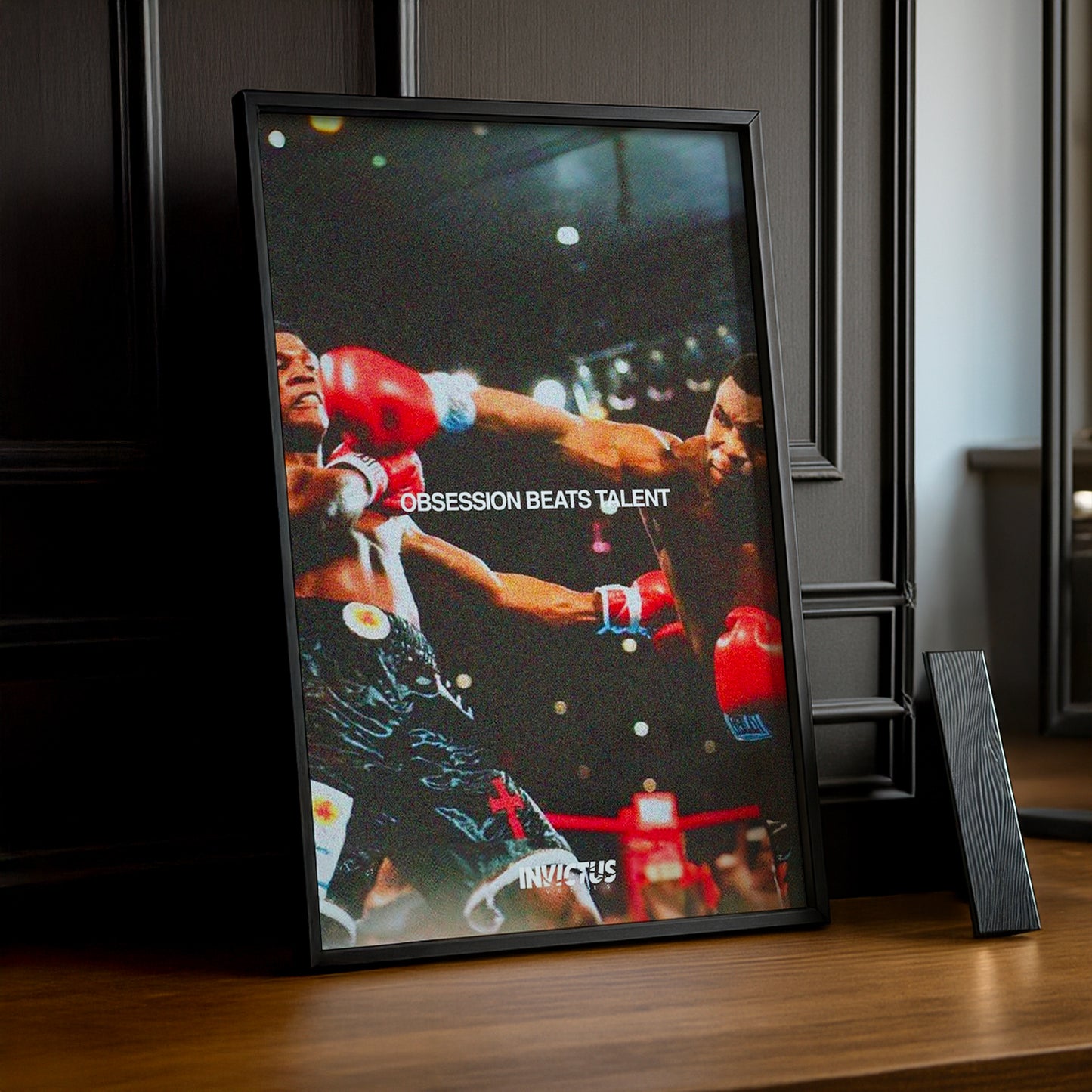 Cadre Photo Boxe - Mike Tyson "Obsession Beats Talent"