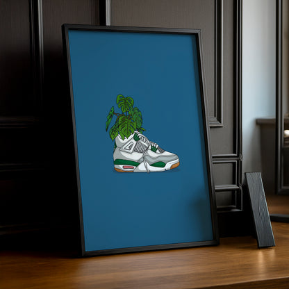 Cadre photo Air Jordan 4 Plante