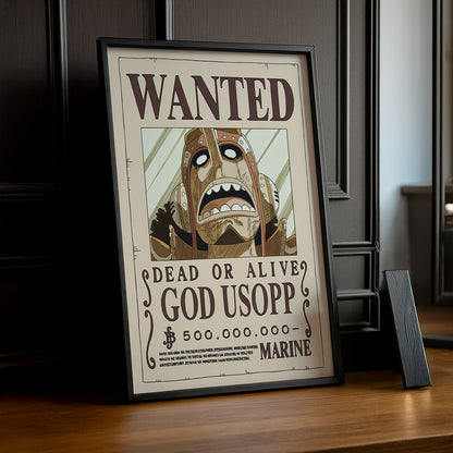 Cadre photo One Piece - Wanted God Usopp